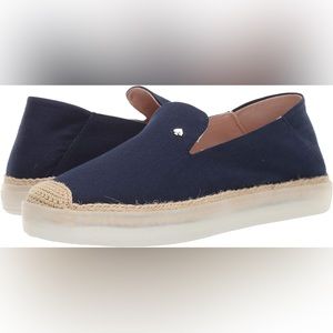 Kate Spade Navy espadrilles canvas slip on Lisa US size 9M